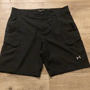 Under Armour Black Cargo Shorts - Size 36
